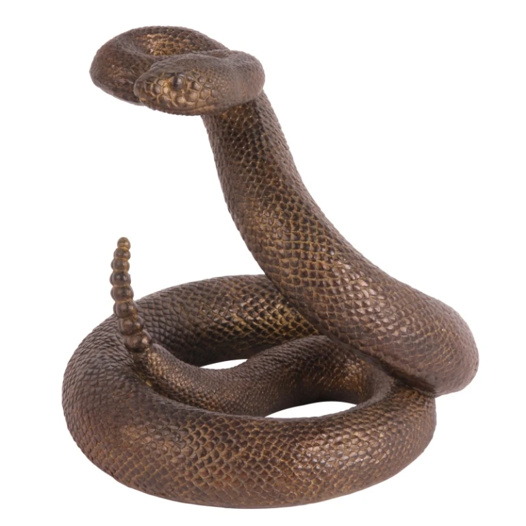 Schlangenskulptur – braun – 21 cm