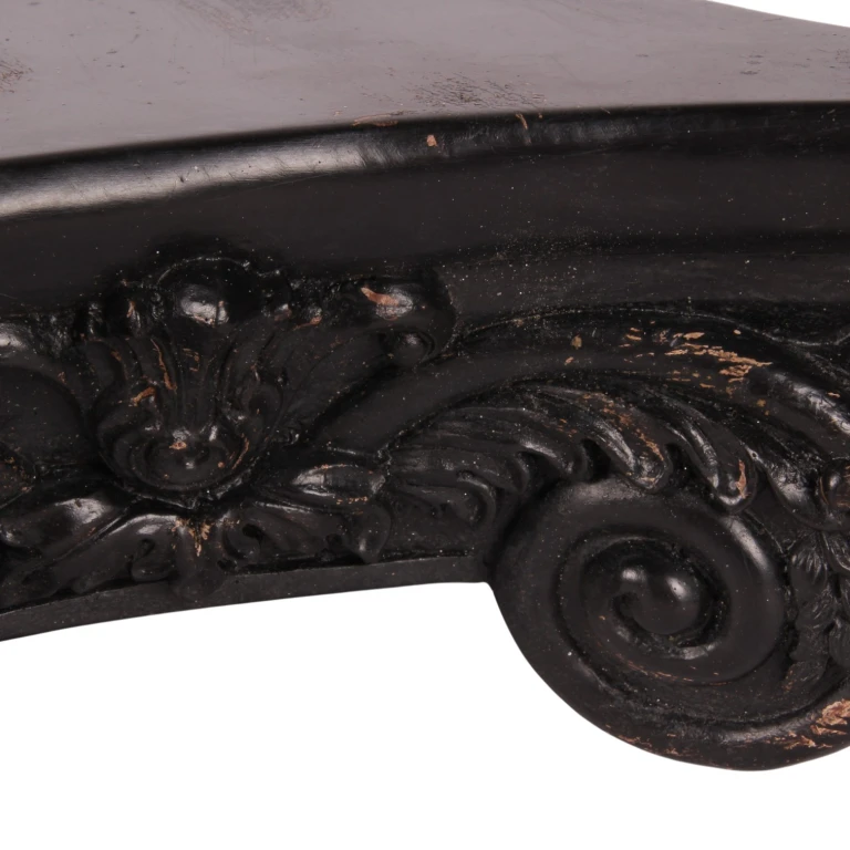 Dekorationssockel 27 cm – schwarz – Kunstharz