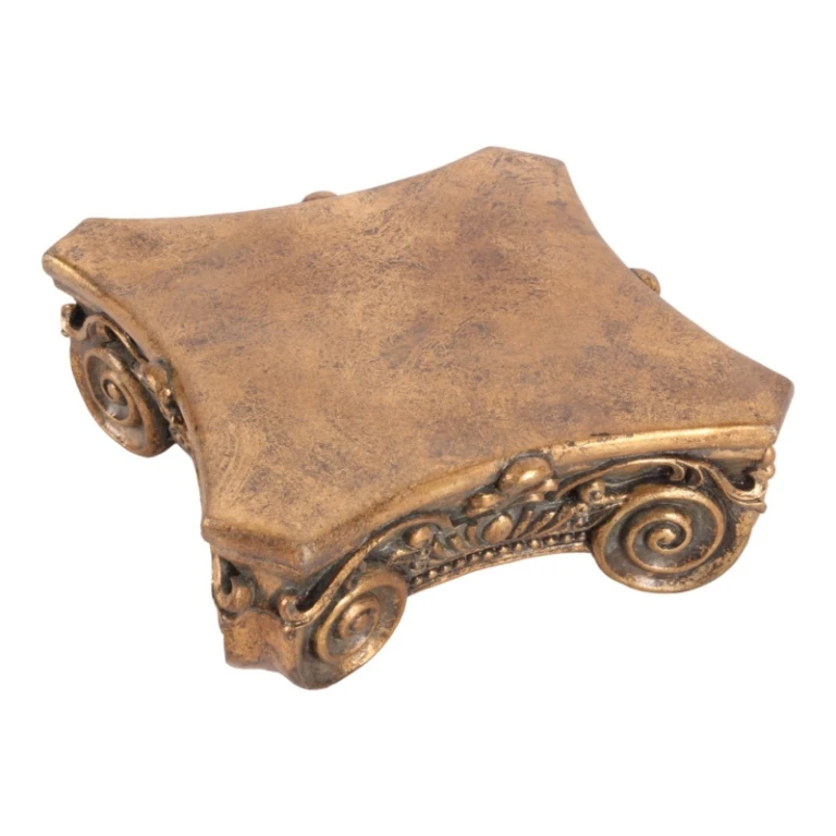 Dekorationssockel 21 cm – Gold – Kunstharz