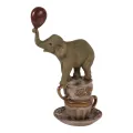 Olifant beeldje - bruin - 20 cm