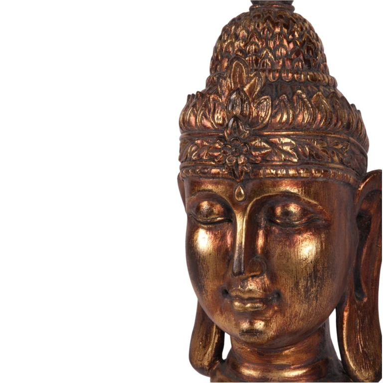 Buddha-Büste – Gold – 36,5 cm