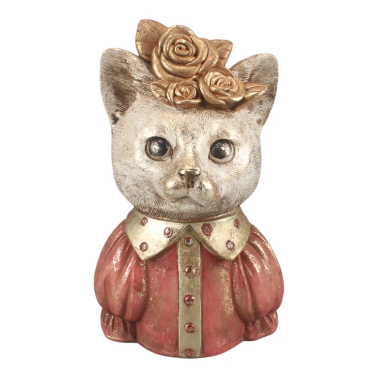 Katzenbuste – gemischt – 17 cm