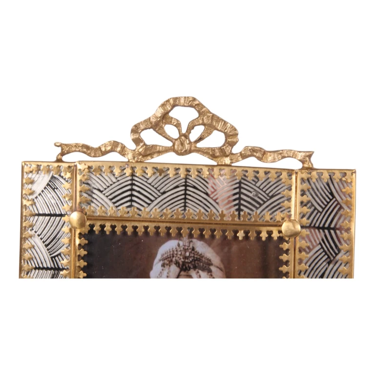 Fotorahmen 10x15 cm – gold – Messing – stehend
