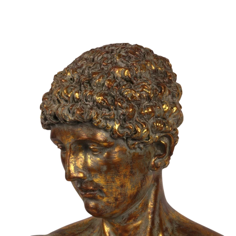 Büste auf Ständer – Gold – 53 cm