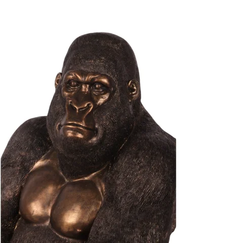 Gorilla beeld - goud - 61 cm
