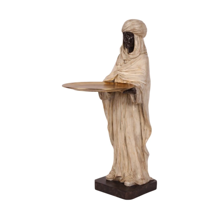 Moorische Figur – Elfenbein – 51 cm – Kunstharz