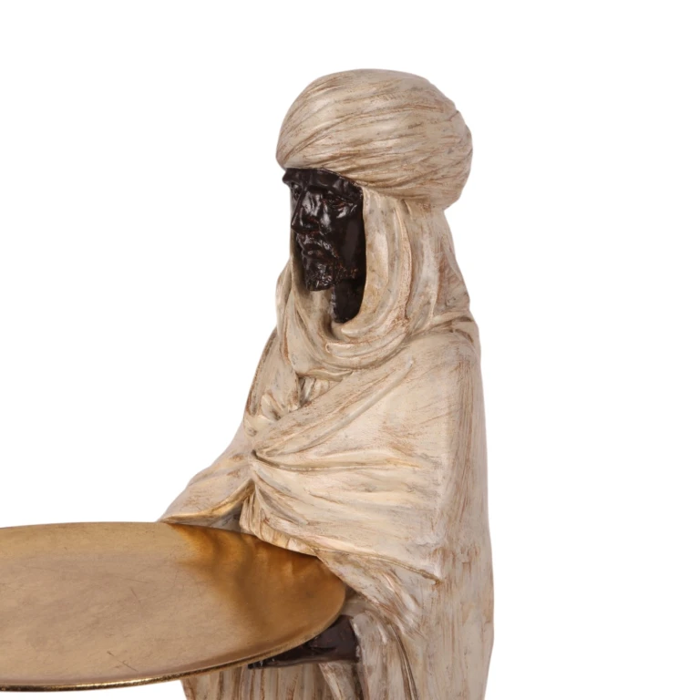 Moorische Figur – Elfenbein – 51 cm – Kunstharz