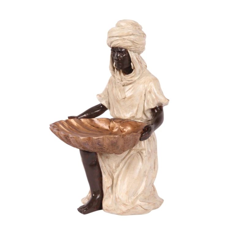 Moorische Figur – Elfenbein – 36,5 cm – Kunstharz