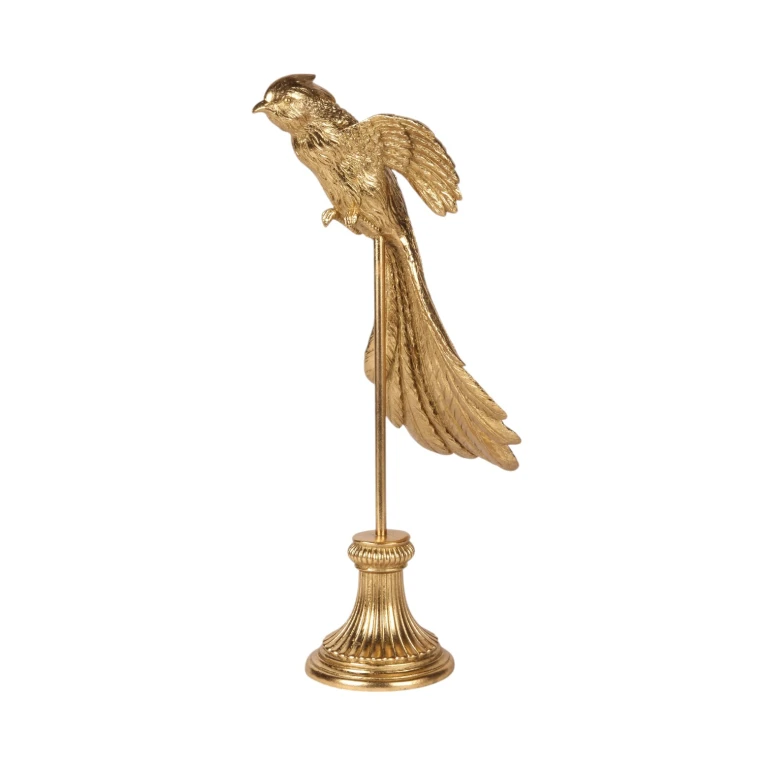 Vogelbild auf Ständer – Gold – 49,5 cm – 1 Stück