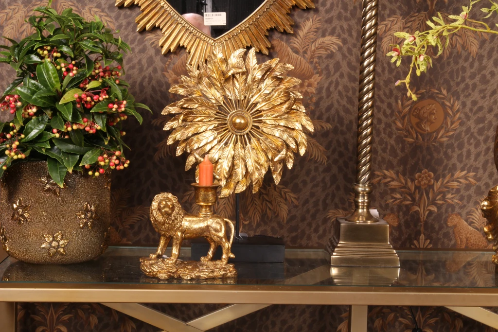 Ornament Feder - Gold - 36,5 cm - Kunstharz
