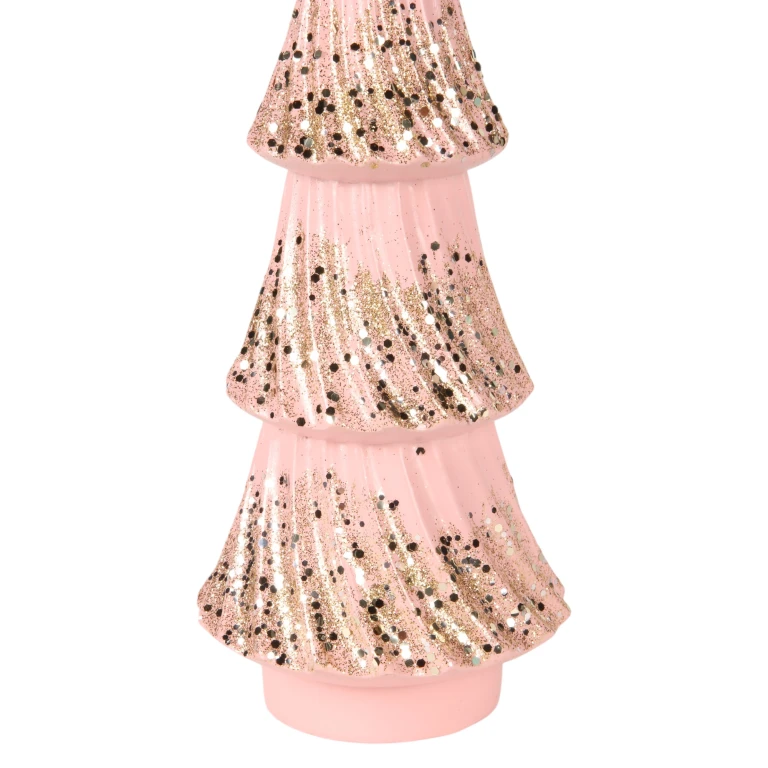 Miniatur-Weihnachtsbaum - rosa - 35,5 cm - Kunstharz
