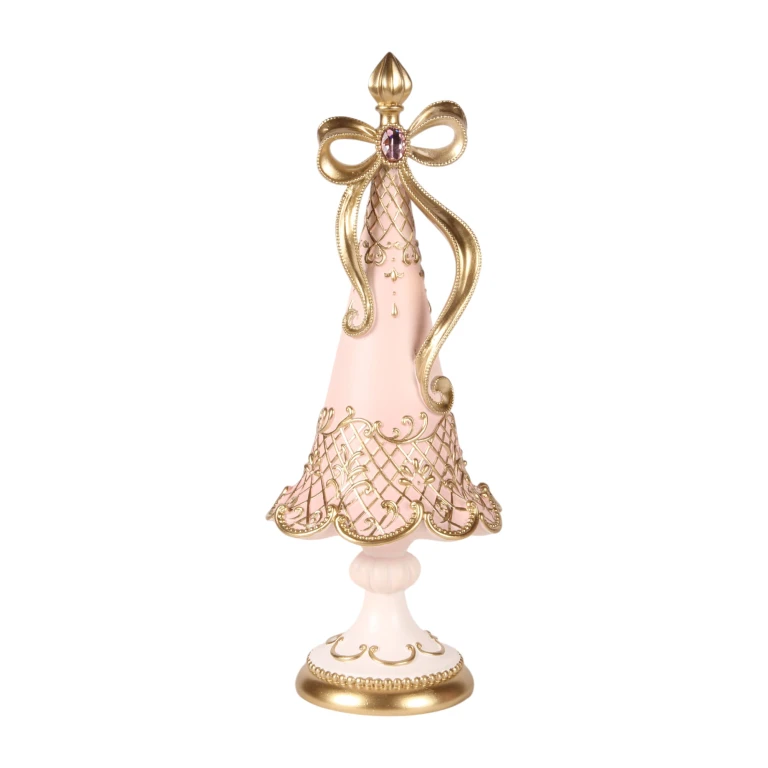 Miniatur-Weihnachtsbaum – rosa – 35,5 cm – Kunstharz