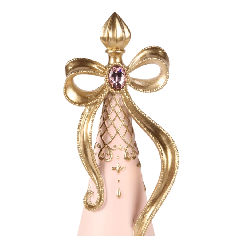 Miniatur-Weihnachtsbaum – rosa – 35,5 cm – Kunstharz