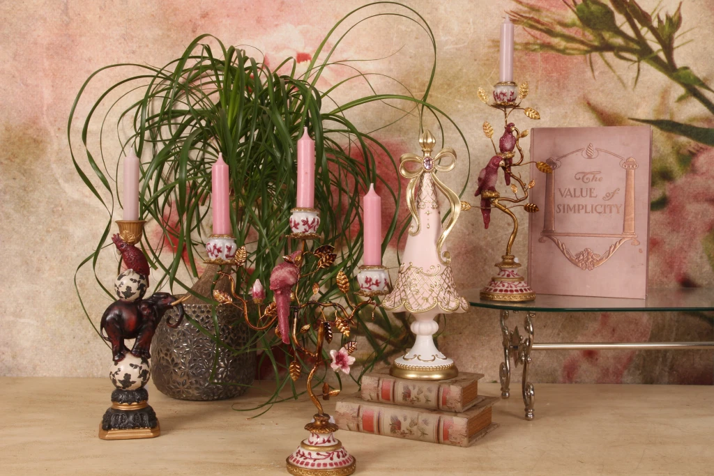 Miniatur-Weihnachtsbaum – rosa – 35,5 cm – Kunstharz