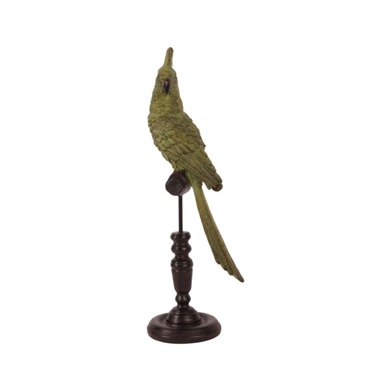 Papagei auf Stab – grün – 35 cm – 1 Stück