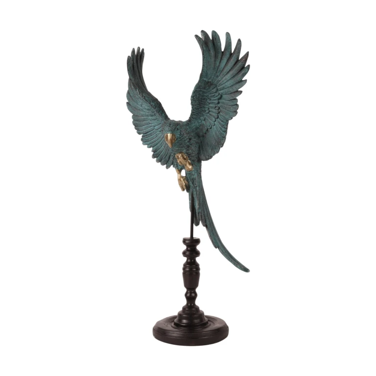 Papagei auf Stab – Blau – 52,5 cm