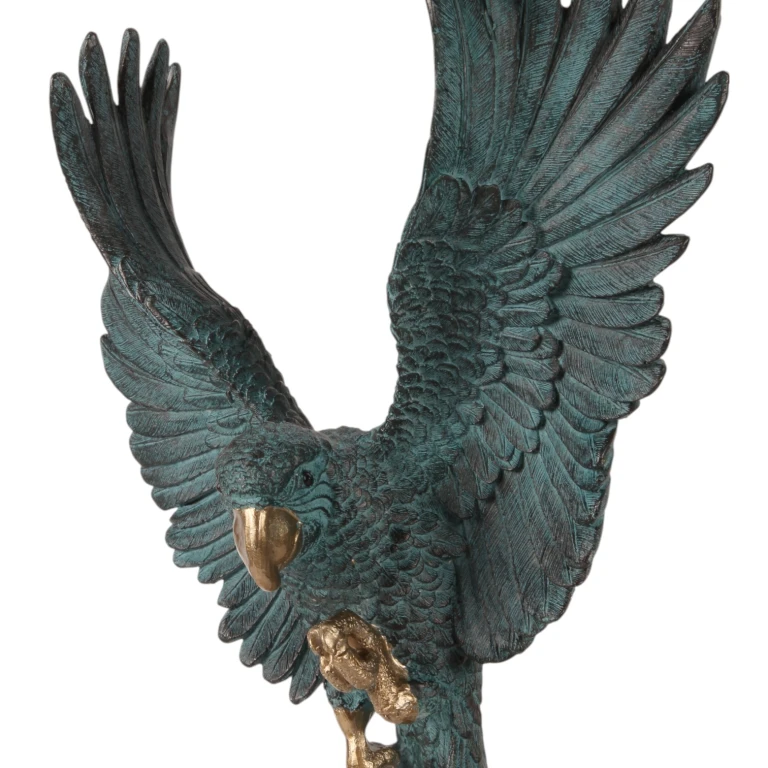 Papagei auf Stab – Blau – 52,5 cm