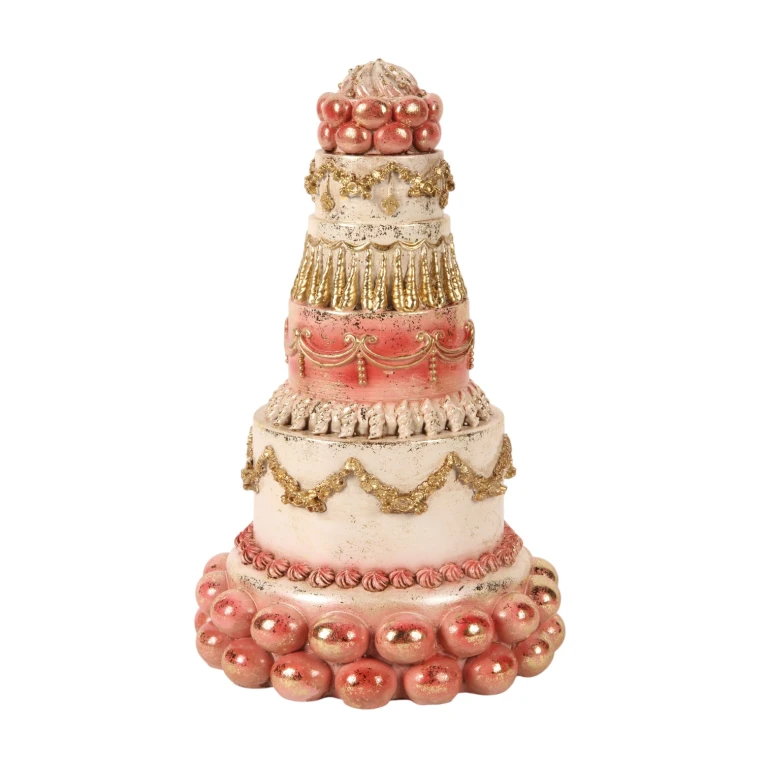 Dekoratortorte - rosa - 27,5 cm - Kunstharz