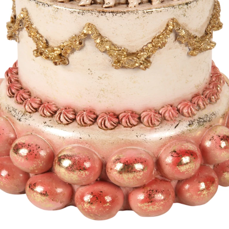 Dekoratortorte - rosa - 27,5 cm - Kunstharz