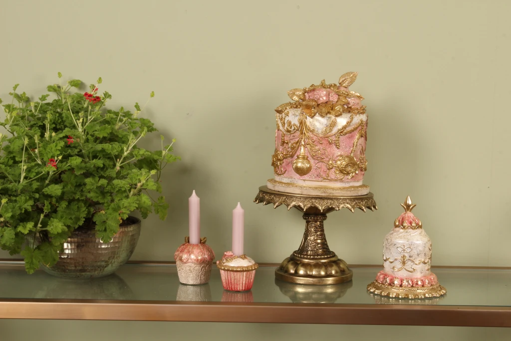 Dekoratortorte - rosa - 18,5 cm - Kunstharz