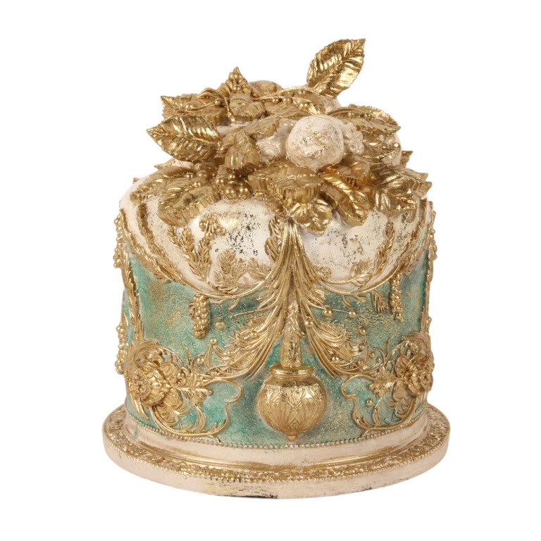 Dekorationskuchen – blau – 24 cm – Kunstharz