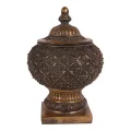 Aufbewahrungsbox rund 27 x 18,5 cm – Gold – Kunstharz