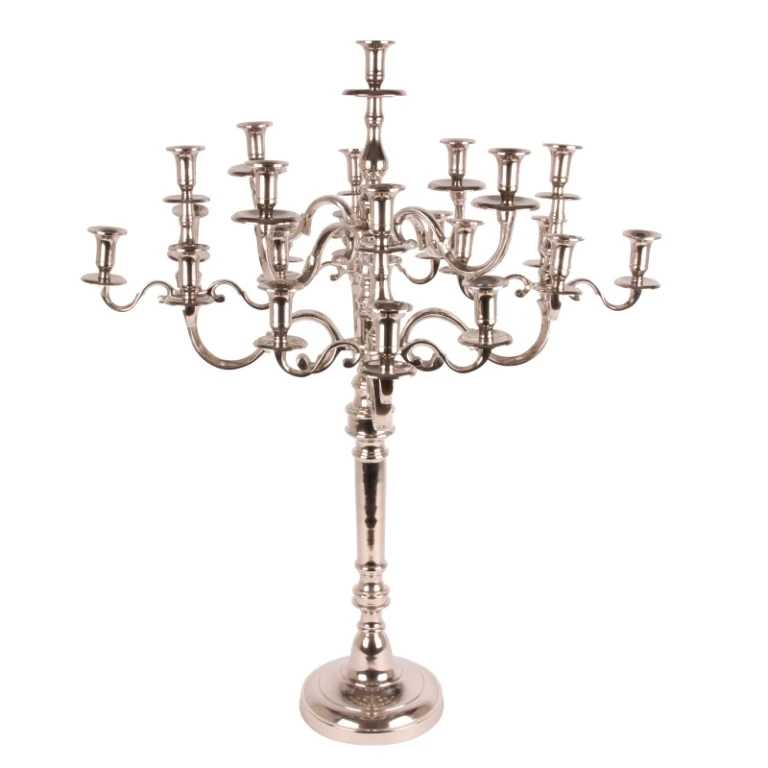 Kandelaber - 25 Arme - 100 cm - silber - Aluminium