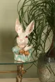 Konijn bust beeld resin 24 cm
