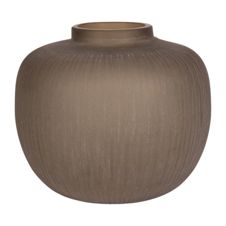 Vase Evelyn - 30 cm - braun - Glas