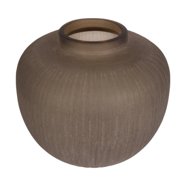 Vase Evelyn - 30 cm - braun - Glas