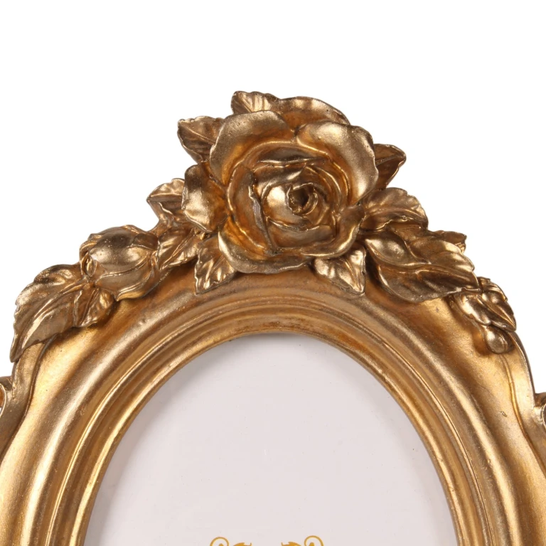 Photo Frame 10 x 15 cm - Gold - Resin - Oval