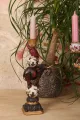 Kandelaar Olifant 30 cm - Rood - Resin
