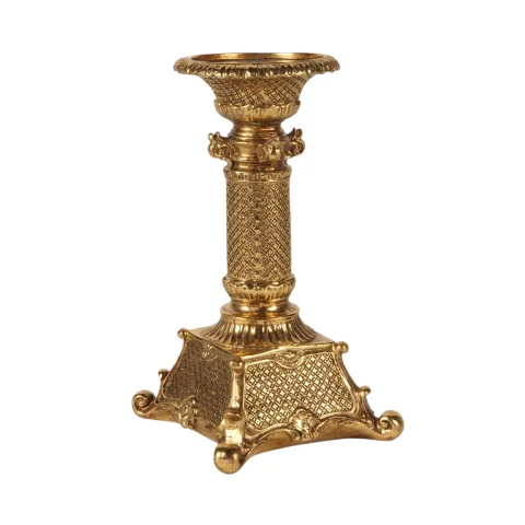 Kandelaar 22,5 cm - Goud - Resin