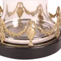 Windlicht - 35 cm - goud - messing en glas