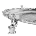 Sierschaal met engeltjes - zilver - 39 cm