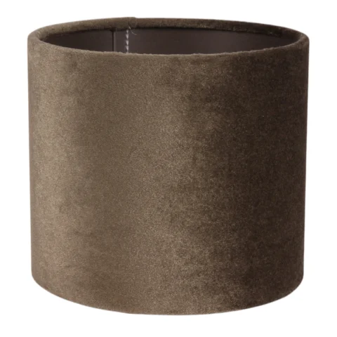 Lampenkap cilinder - 15 cm - groen - stof
