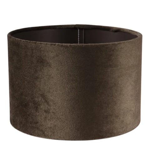 Lampenkap Cilinder - 20 cm - groen - stof