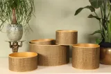 Lampenkap - krokodillenprint - goud - stof - 25 cm