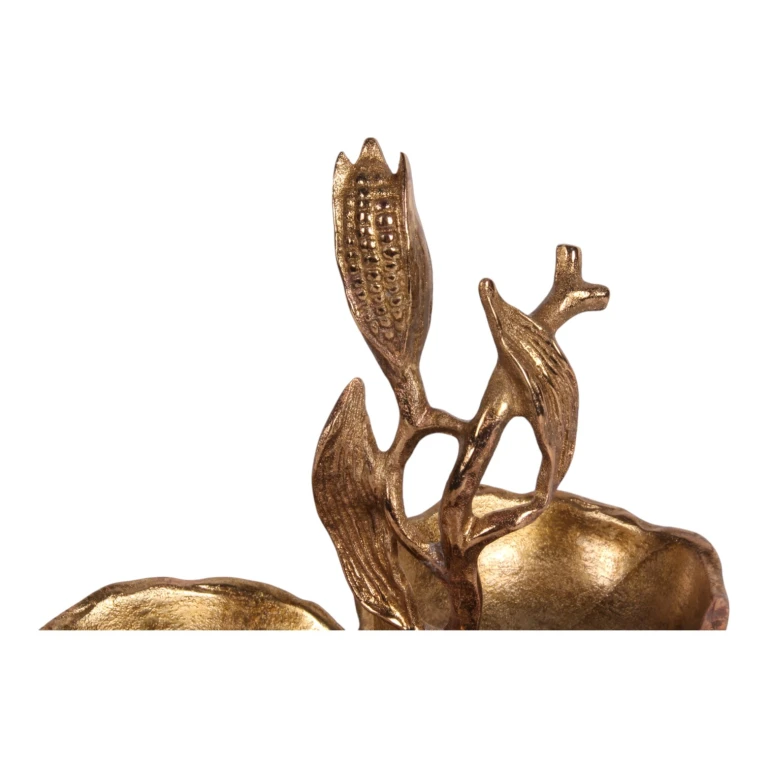Dekorationsschalen - Gold - Aluminium - Set aus 3 Stück - 24 cm