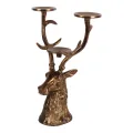 Kandelaar Hert - 36 cm - goud - aluminium