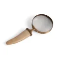 Magnifying glass bone - brass - gold-colored - 19 cm - 1 piece