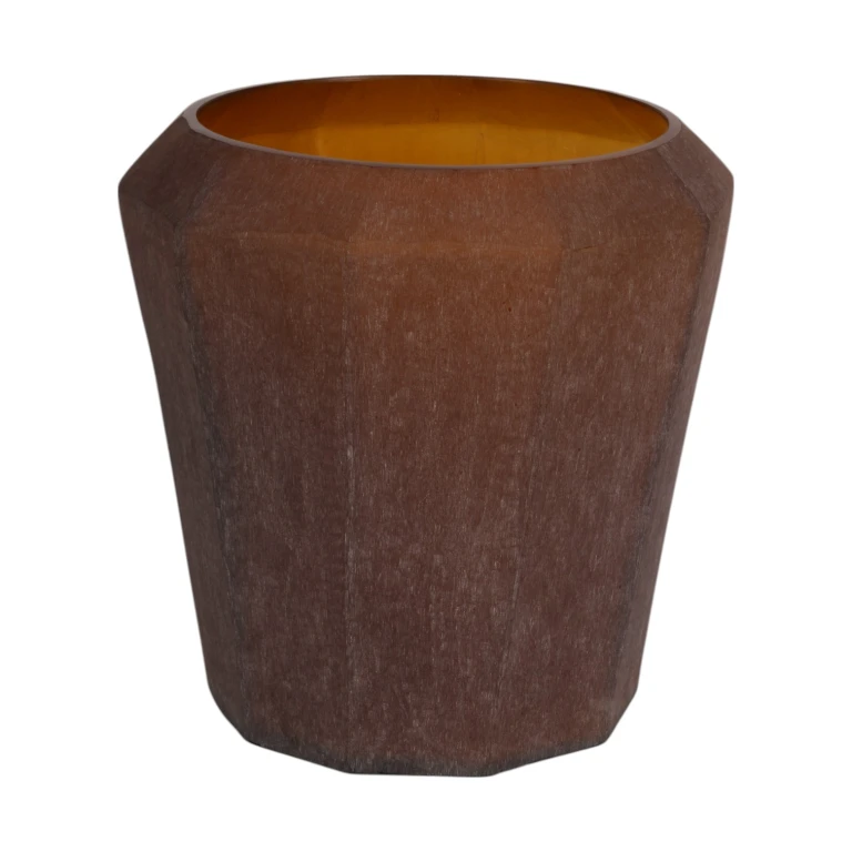 Diamond Vase - 29 cm - bernstein - Glas