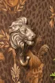 Wandhaak leeuw - goud - 17 cm - 1 stuk