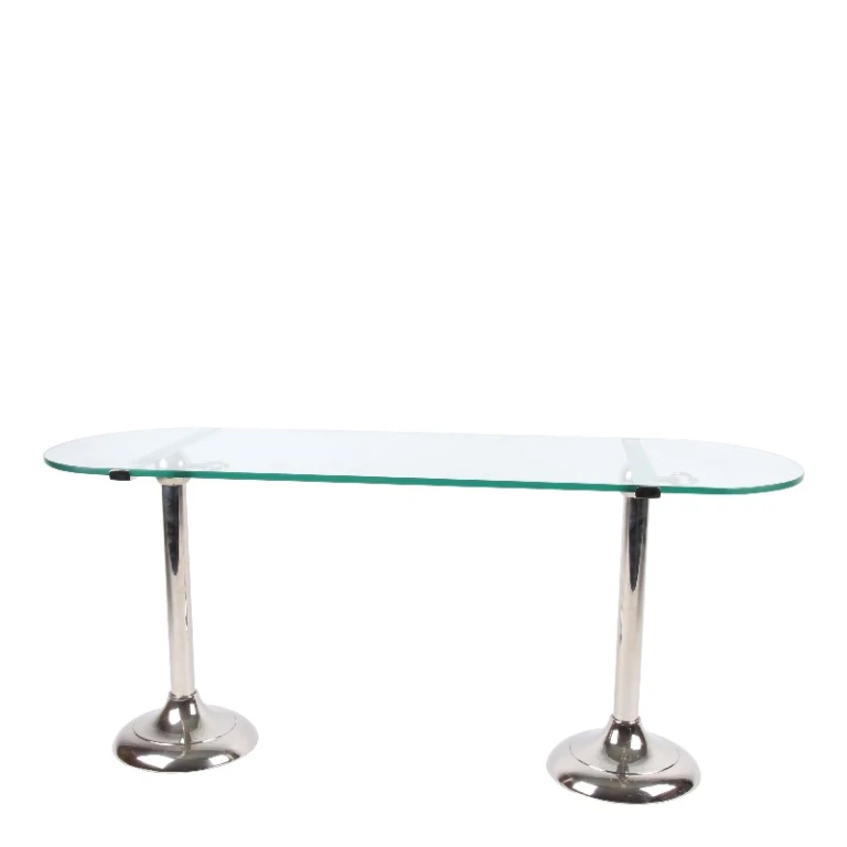 Tortenplatte 90 cm silber Messing & Glas