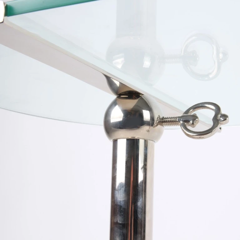 Tortenplatte 90 cm silber Messing & Glas