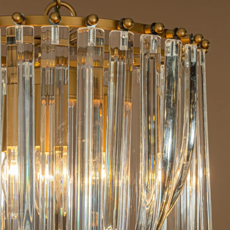 Dutch Style Kronleuchter Chelsea - 61 cm - Gold - Eisen und Glas