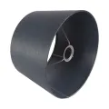 Lampenkap - rond - 30 cm - blauw - stof