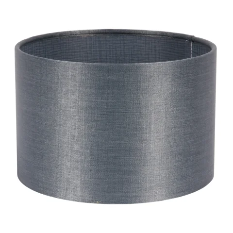 Lampenkap Cilinder - 20 cm - blauw - stof