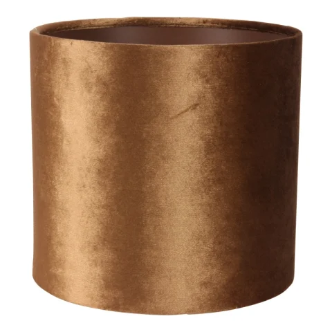 Lampenkap Cilinder - 20 cm - goud - stof