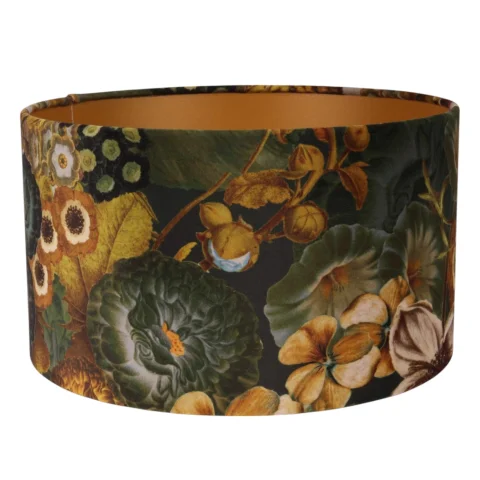 Lampenkap - Bloemenprint - 30 cm - Groen - Stof